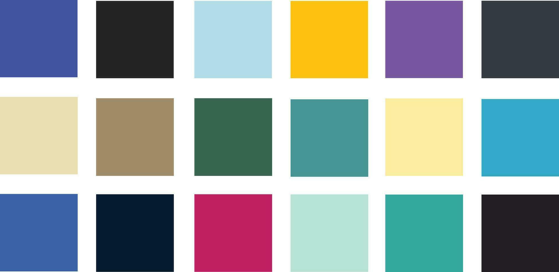 color set palette vector illustration retro