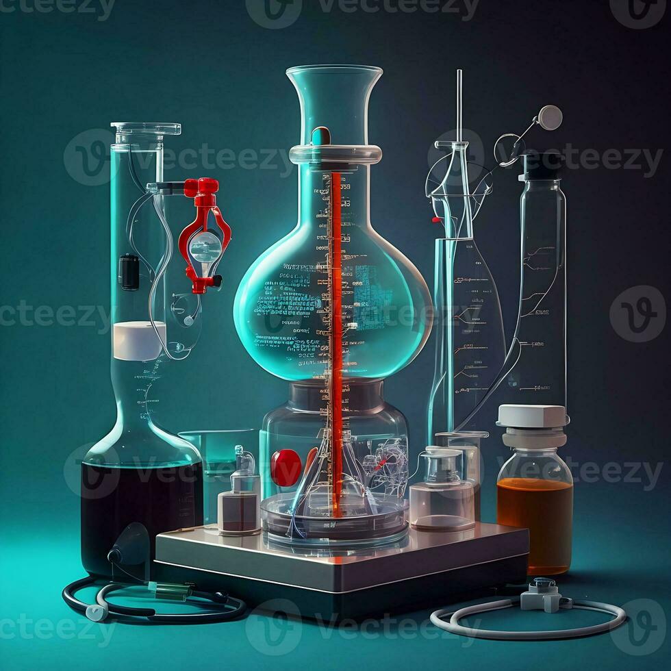 Molecular structure of DNA. Science and technology concept. photo