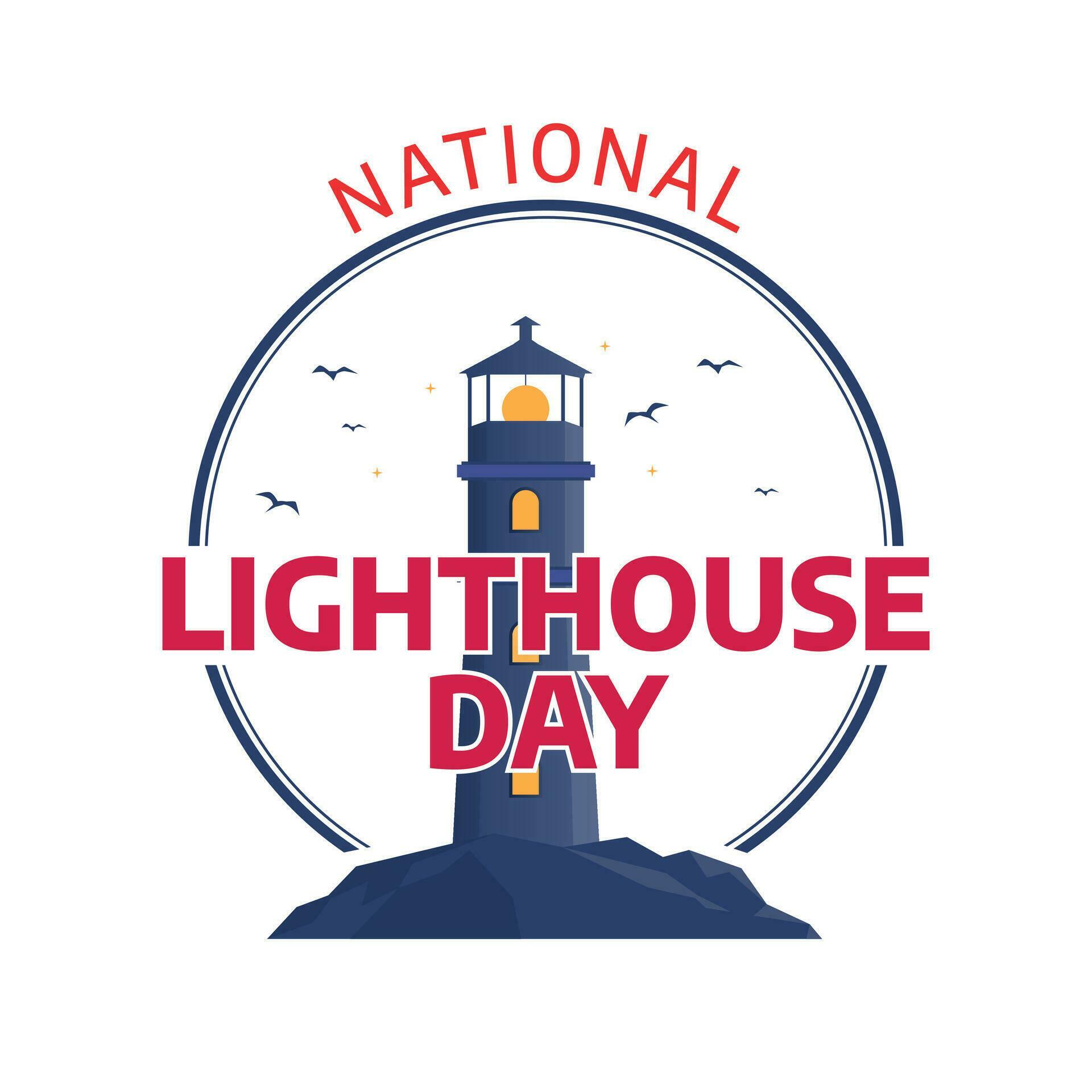 national lighthouse day design template for celebration. lighthouse design template. lighthouse