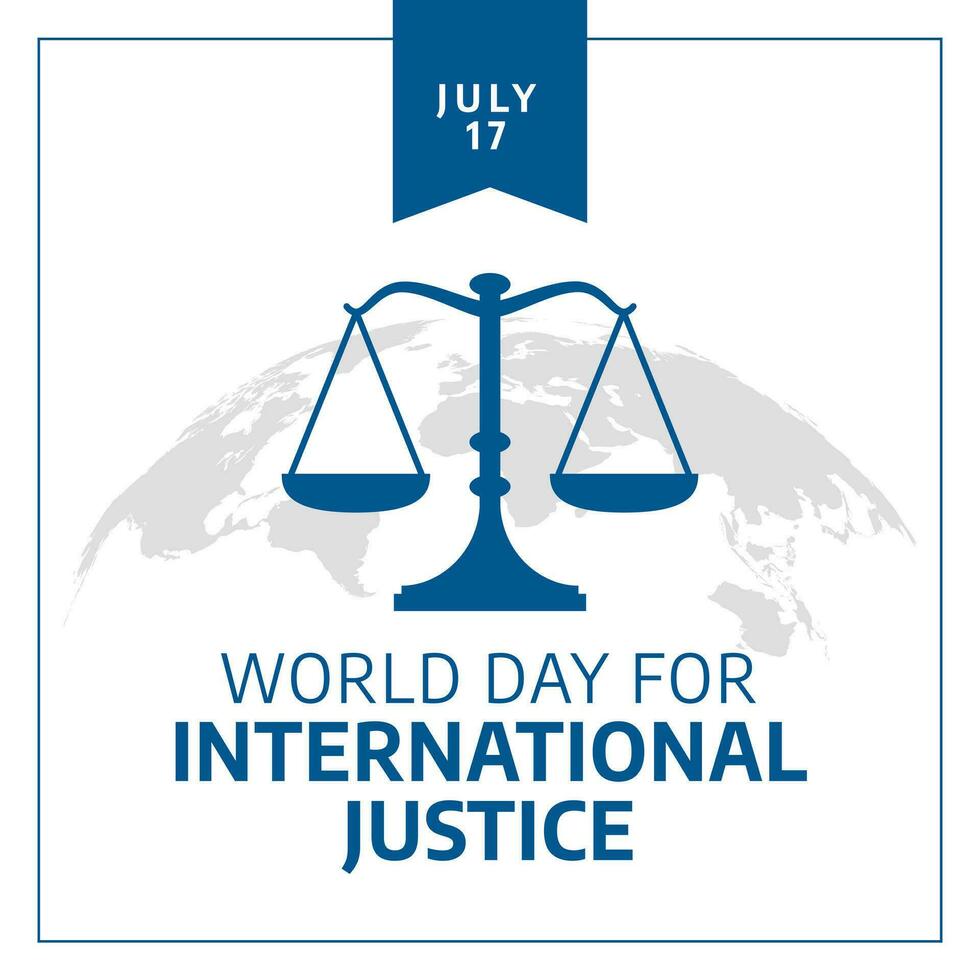 world day for international justice design template for celebration. justice vector illustration. justice icon vector design.