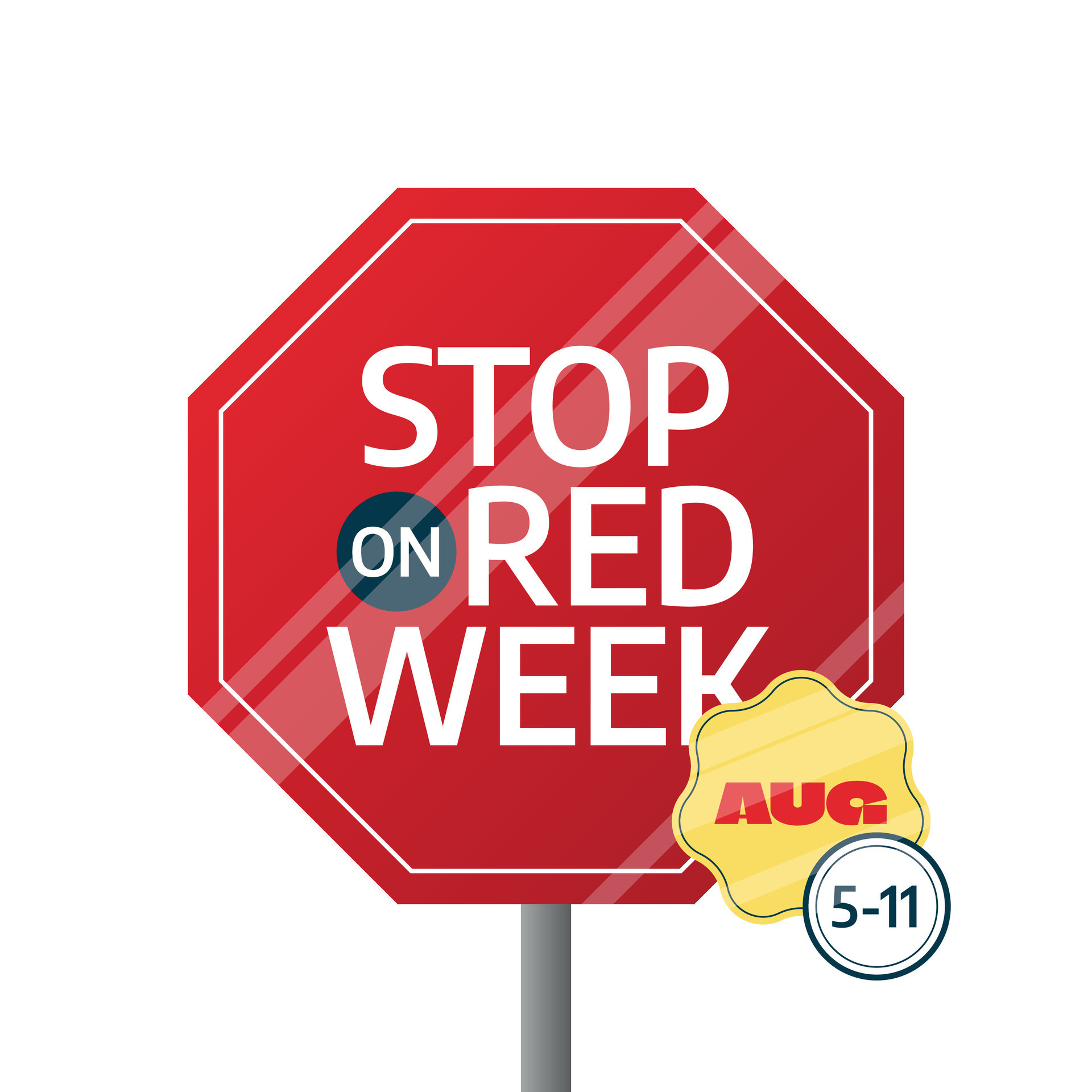stop on red week vector illustration. stop on red. red light vector
