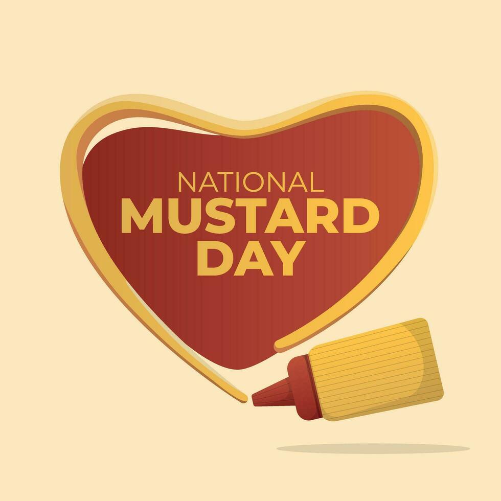 national mustard day design template for celebration. mustard vector design. mustard illustration. mustard and hot dog.