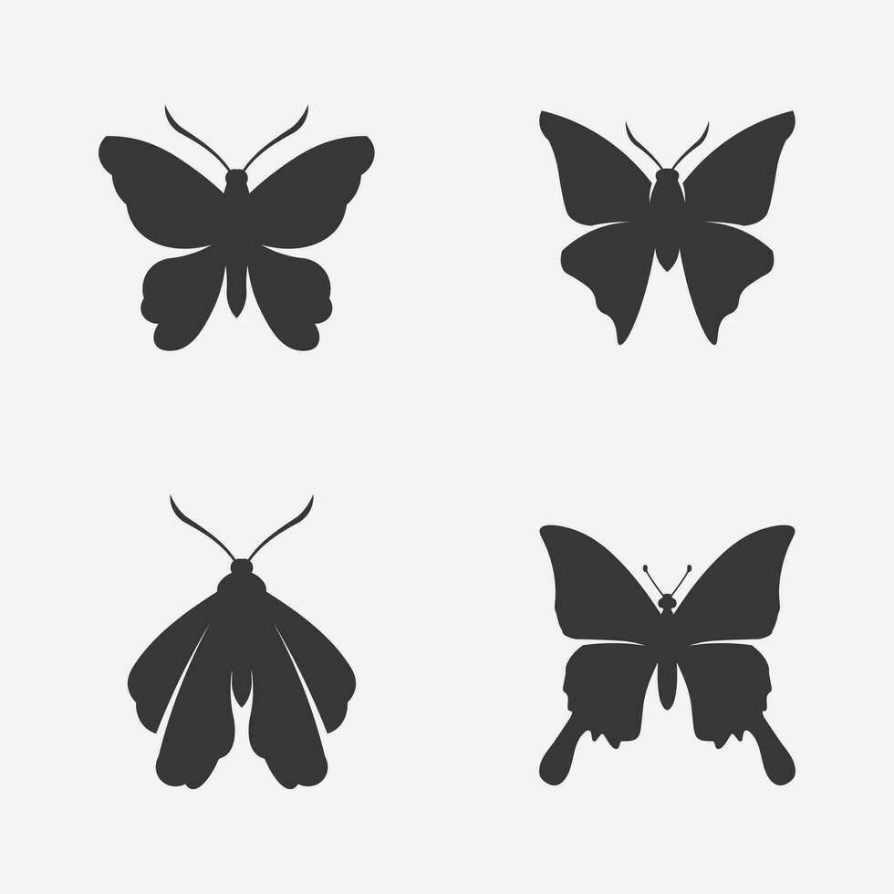 Beauty Butterfly animal icon design vector