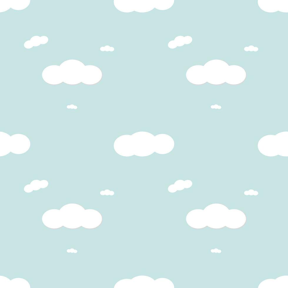 seamless pattern with clouds and sky. vector