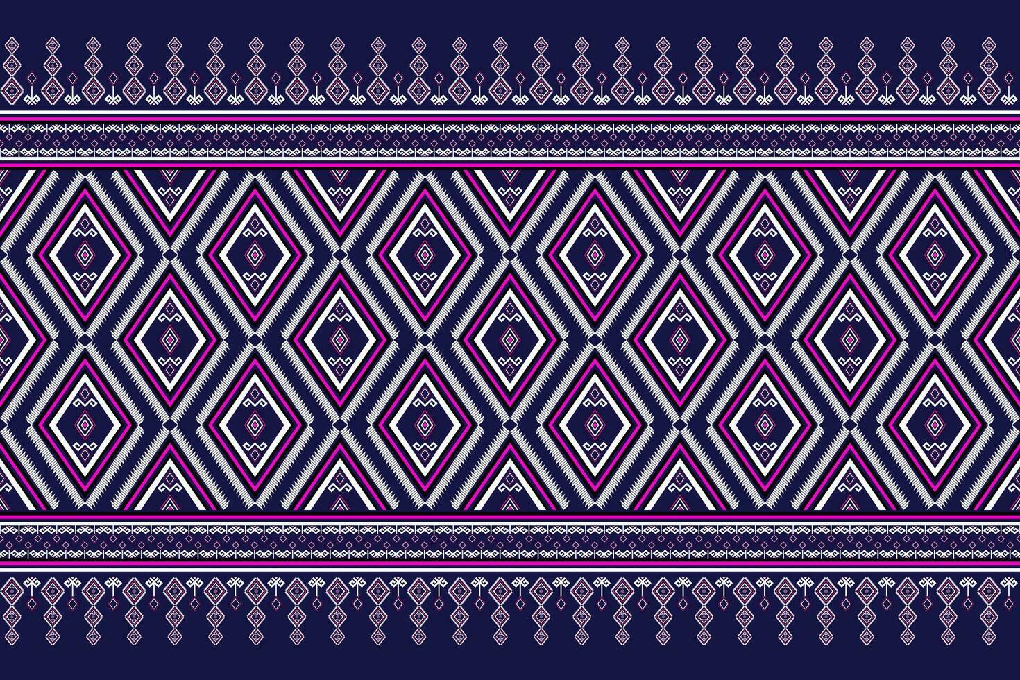 Pink and blue ethnic pattern. vector