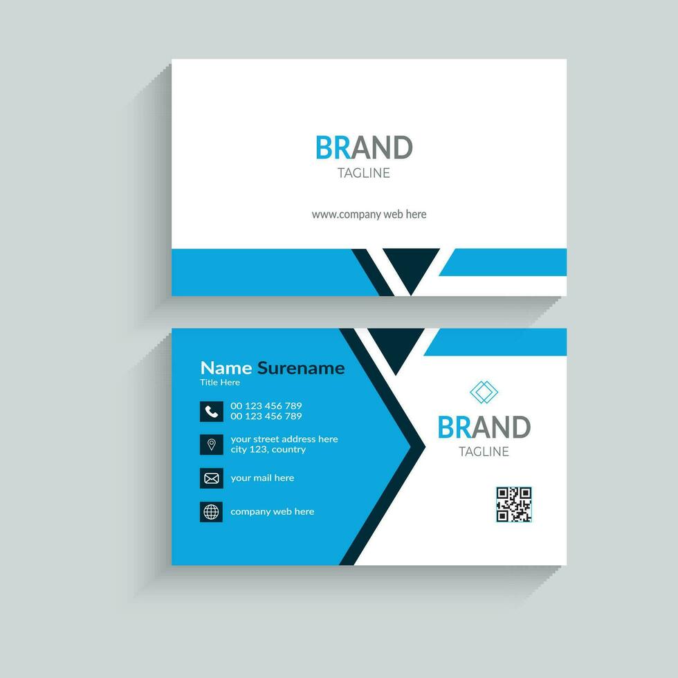 Creative and modern business card template. vector