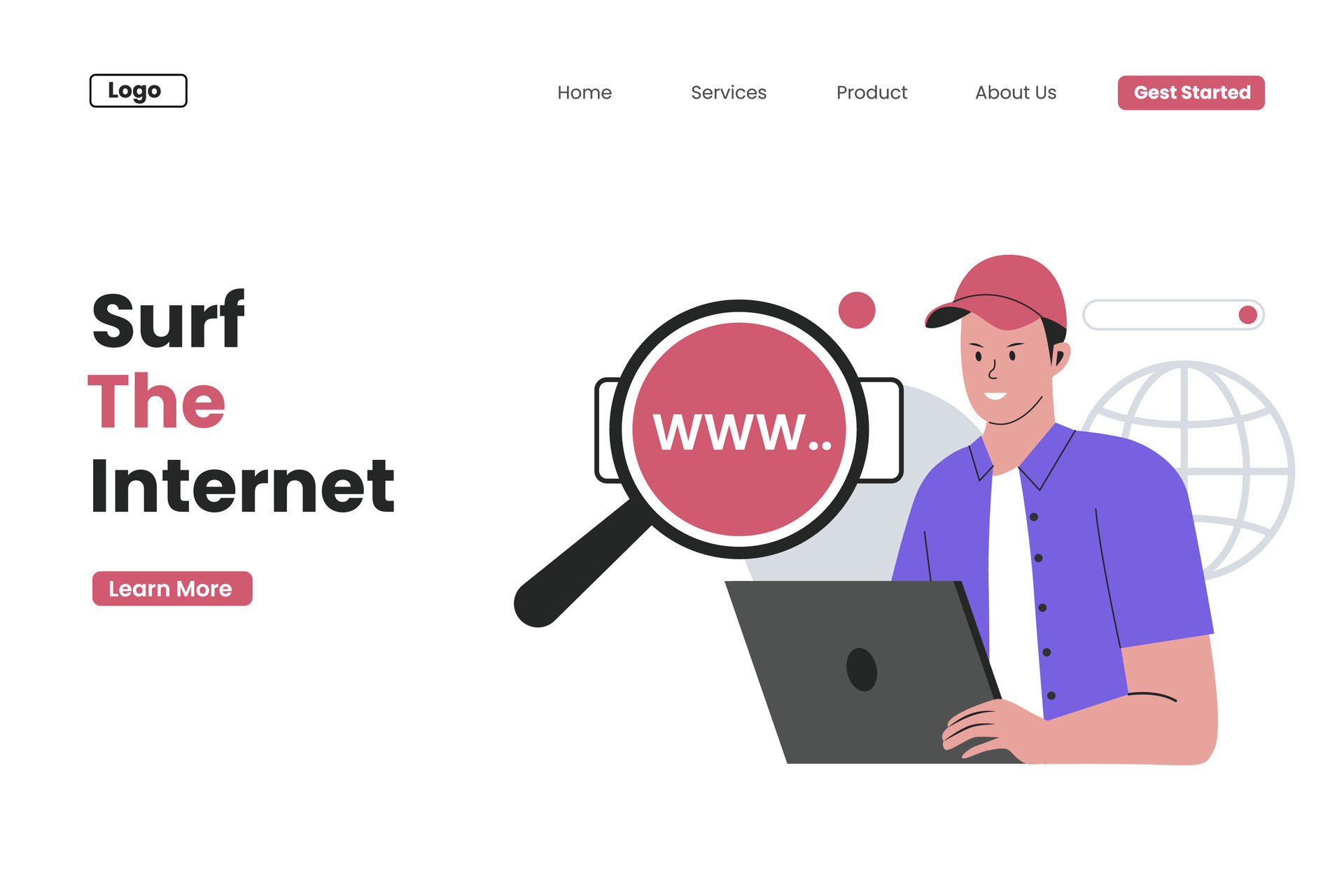 surfing landing page 26273043 Vector Art at Vecteezy