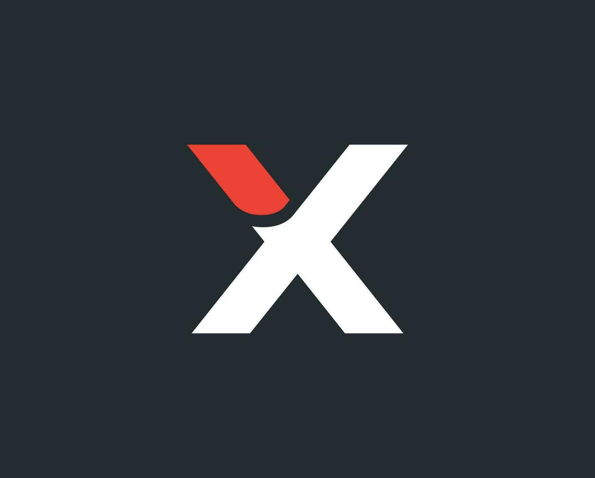 X alphabet logo design vector