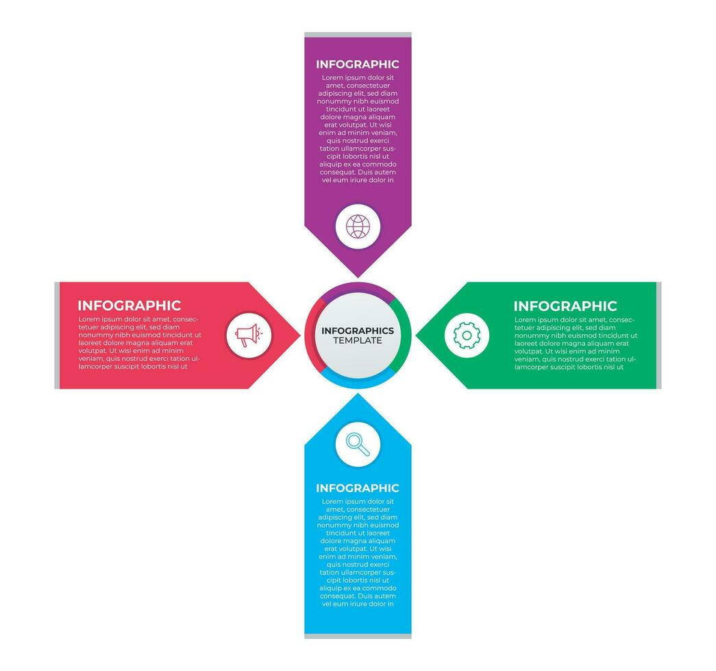 Minimal, Simple and Creative Business Infographics Template for Business Presentation. vector