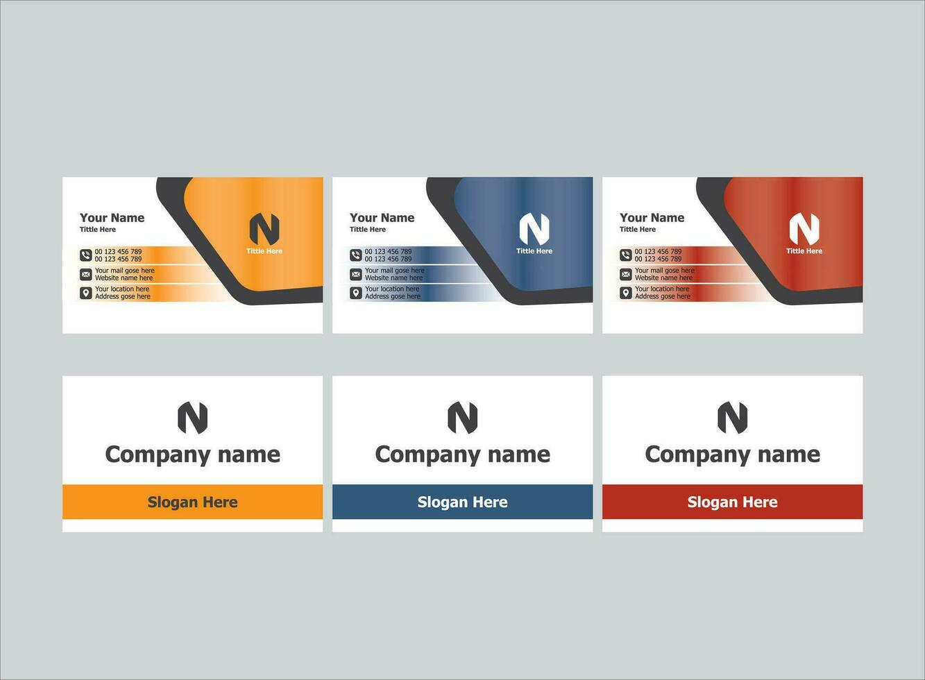 Corporate Business Card Template vector