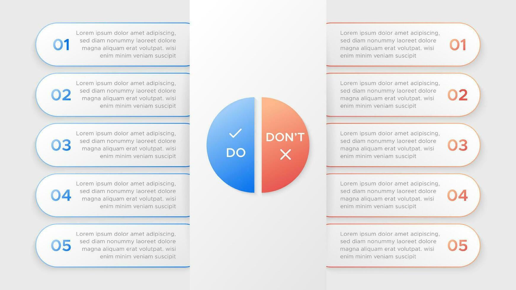 Modern Comparison Business Infographic Template Design vector