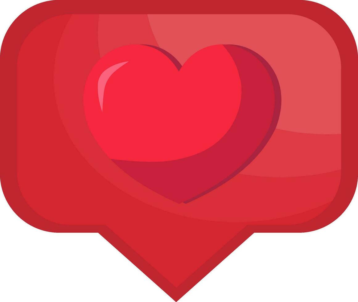 red heart vector icons illustration