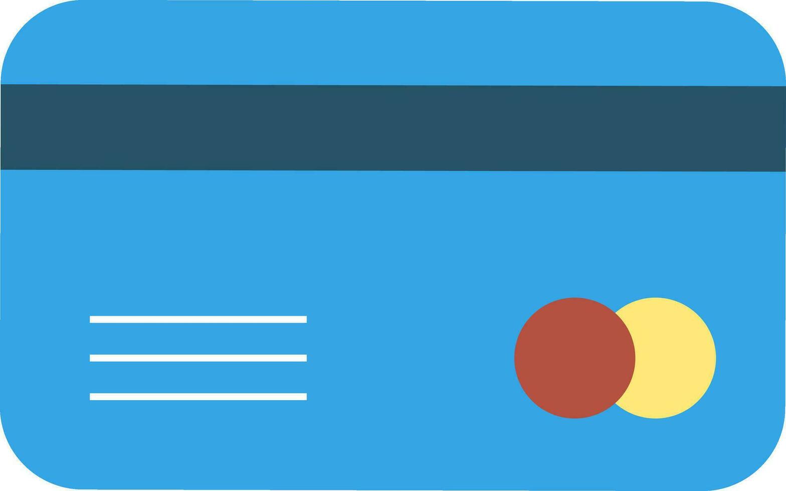 Credit Card Vector Flat Icon. Online payment. Credit Debit Card Cash withdrawal. Credit Card Minimal Style. Financial operations