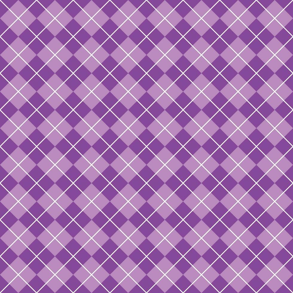 Simple Purple Seamless Argyle Pattern vector