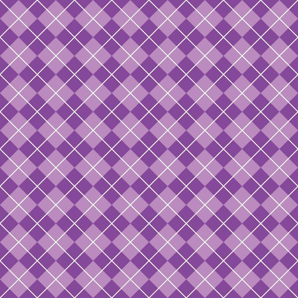 Simple Purple Seamless Argyle Pattern vector