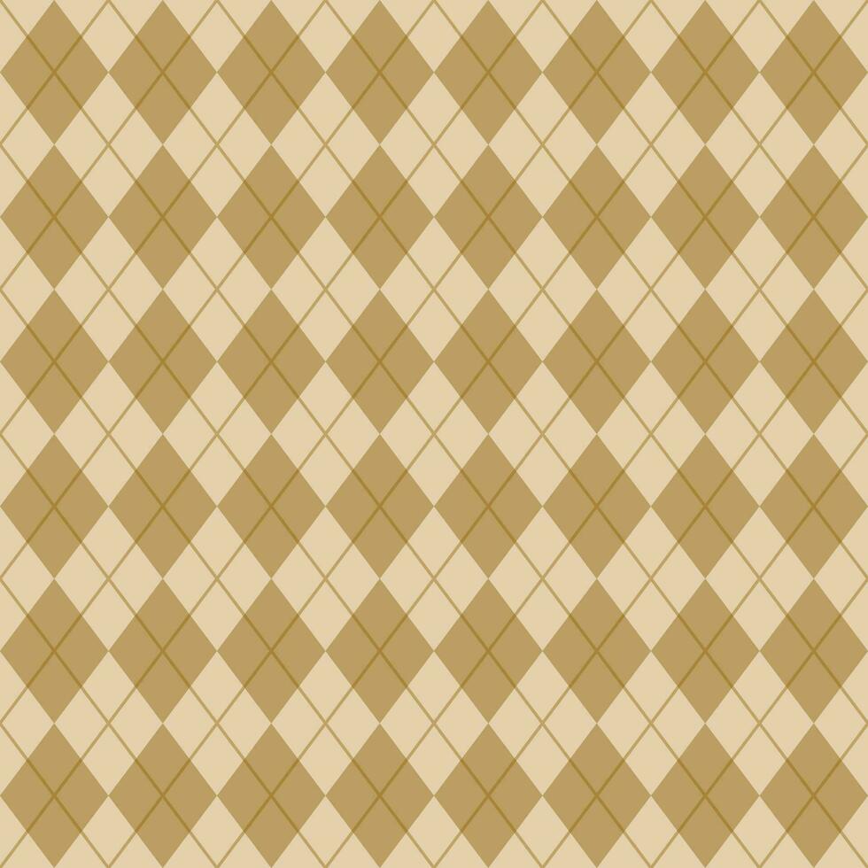 Brown Seamless Argyle Pattern vector