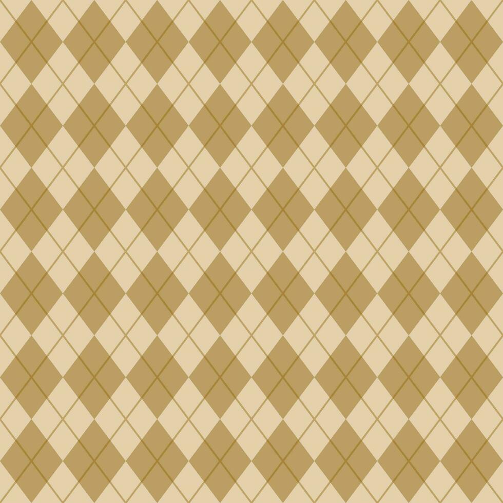 Brown Seamless Argyle Pattern vector