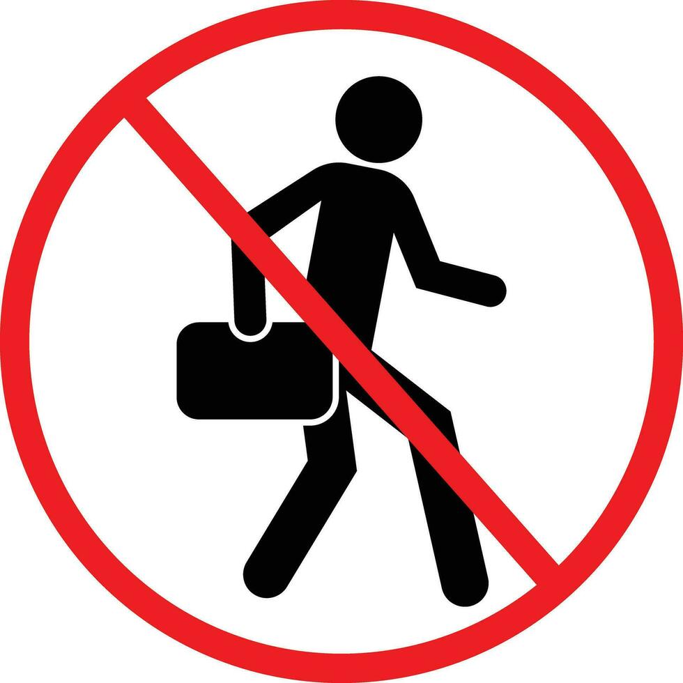 No Soliciting Symbol. Prohibition Sign. Restriction Icon vector