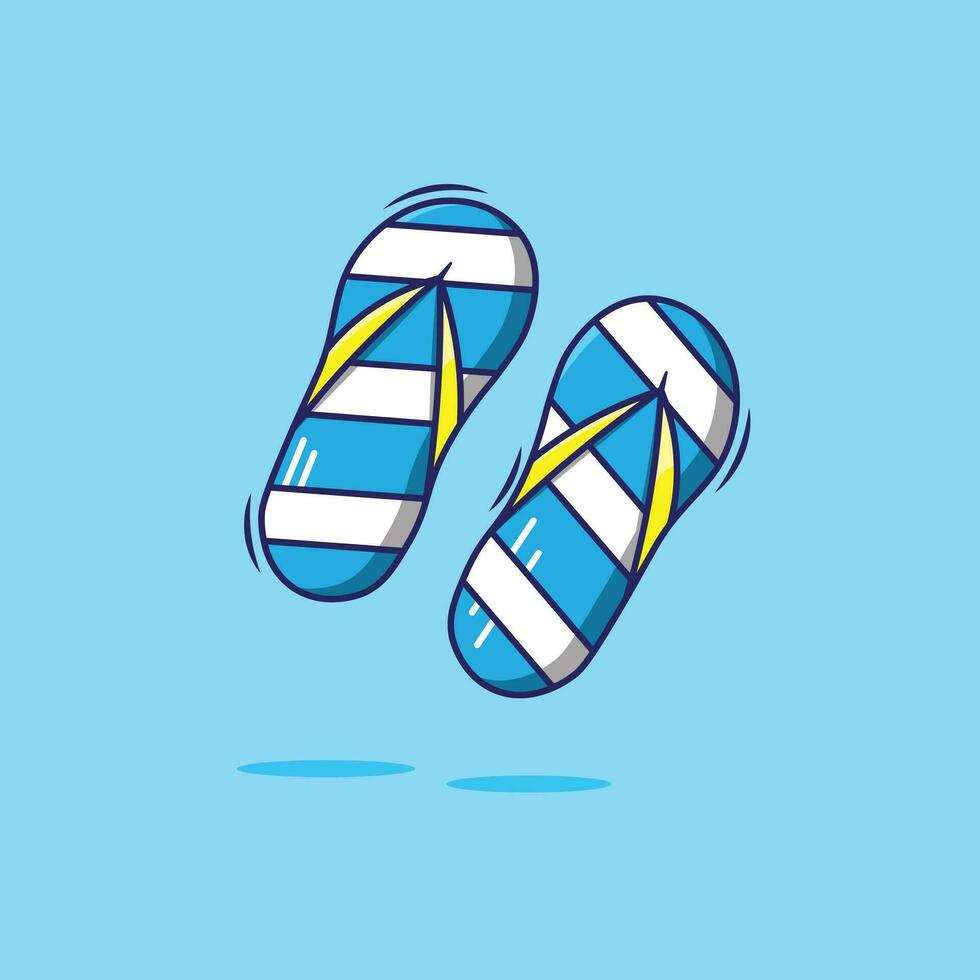 Cute cartoon of footwear vector icon design