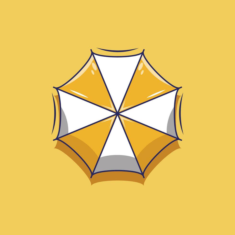 Cute cartoon vector of umbrella for summer
