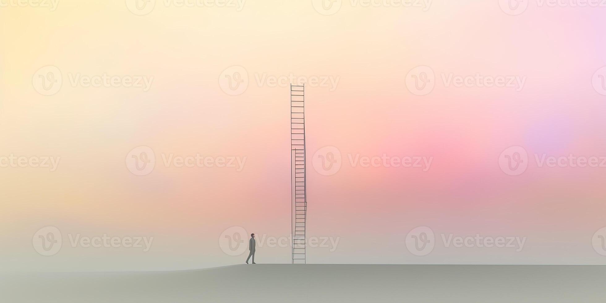 illustration of ups and downs in the misfiled reality of a consciousness mind this is just in your head minimalism, imagination quiet, thinking, arrows, masterpiece, foggy, soft photo