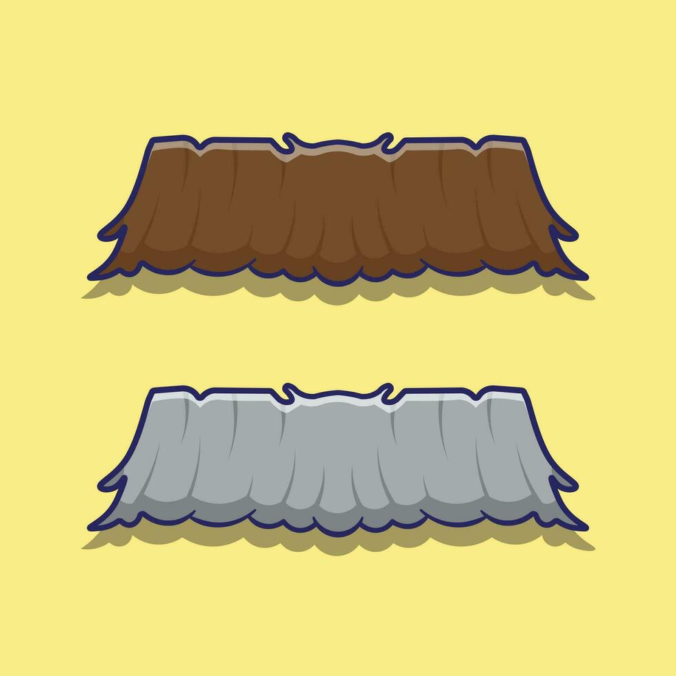 linda dibujos animados de Bigote vector ilustraciones