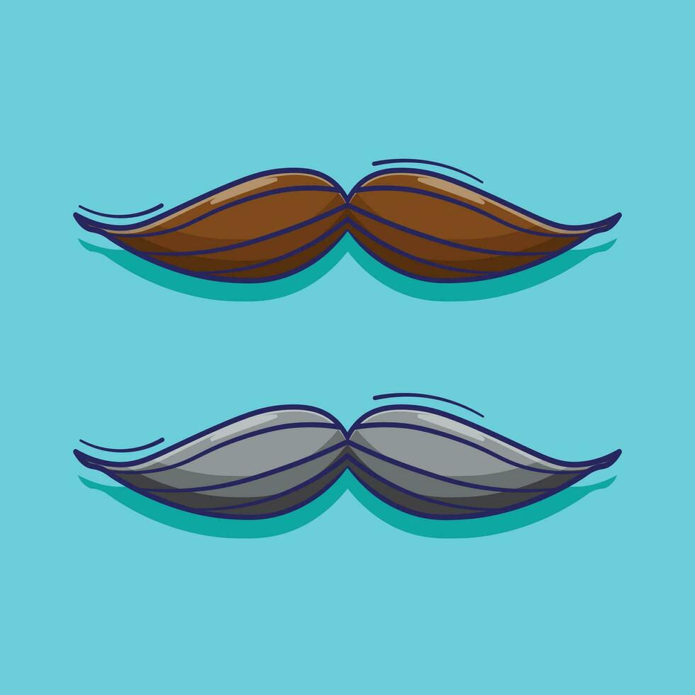 Flat design of mustache vector illustration