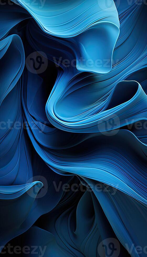 illustration of dark monochrome liken blue, texture, abstract, psychedelic, vibrant background photo