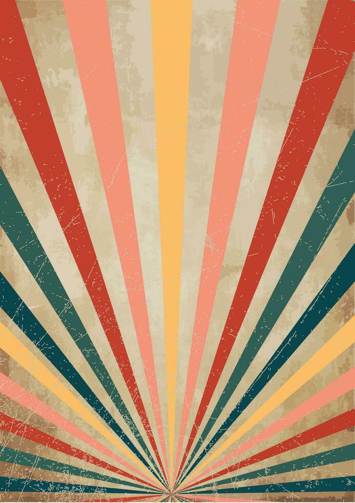 Line in style of 70s.Classic Vintage Retro Rays Background.Abstract retro,Sunbeam,geometric pattern, Funky Hippie,Classic Vintage Retro Rays Background. vector