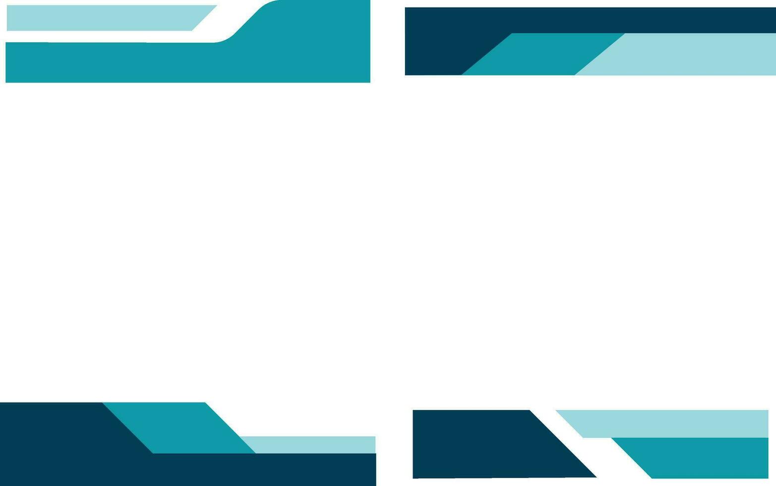 Footer For Letterhead. Abstract geometric background can used for