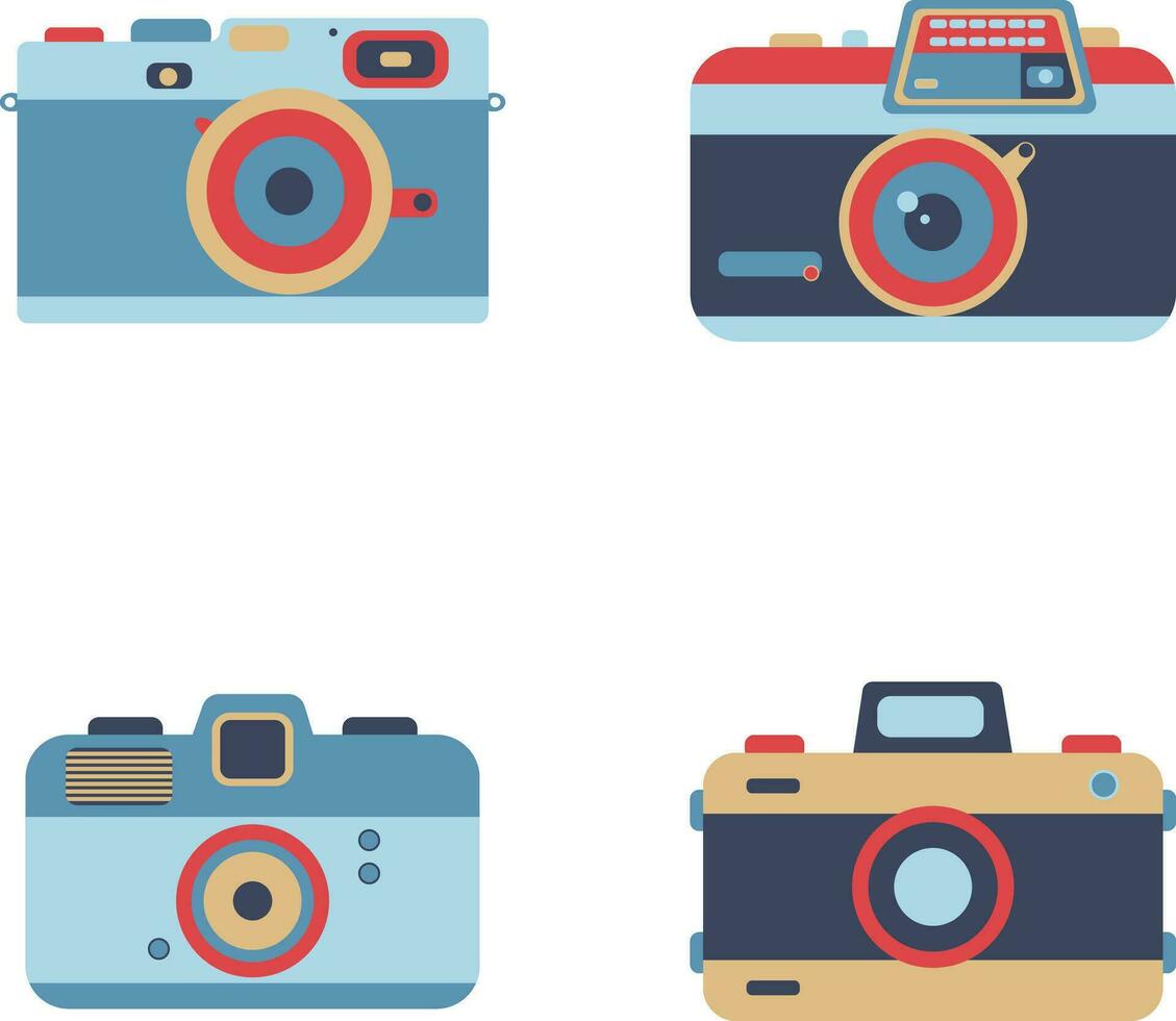 Retro Camera illustration. For design decoration. Vector illustration