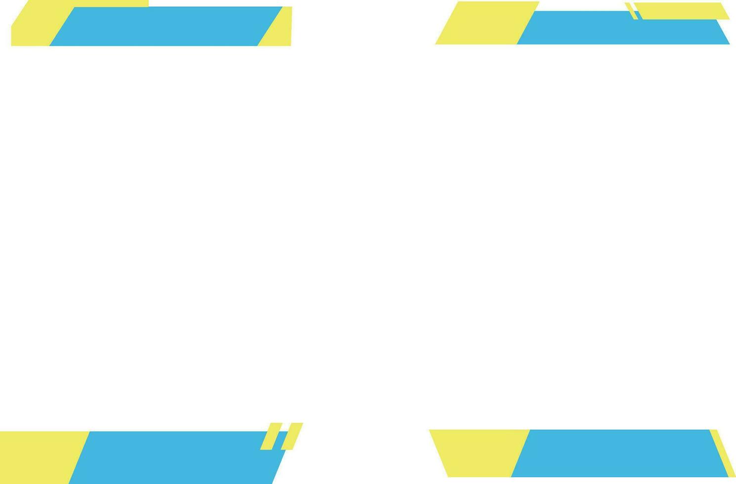 Footer Modern Frame. Collection of web banner templates. Abstract geometric web design banner template isolated. Vector illustration.