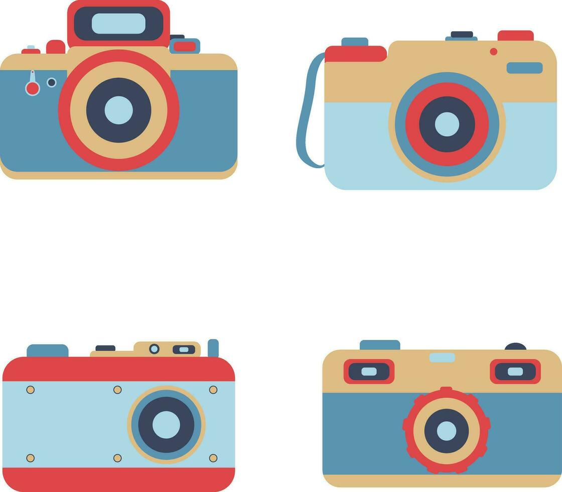 Retro Camera illustration. For design decoration. Vector illustration