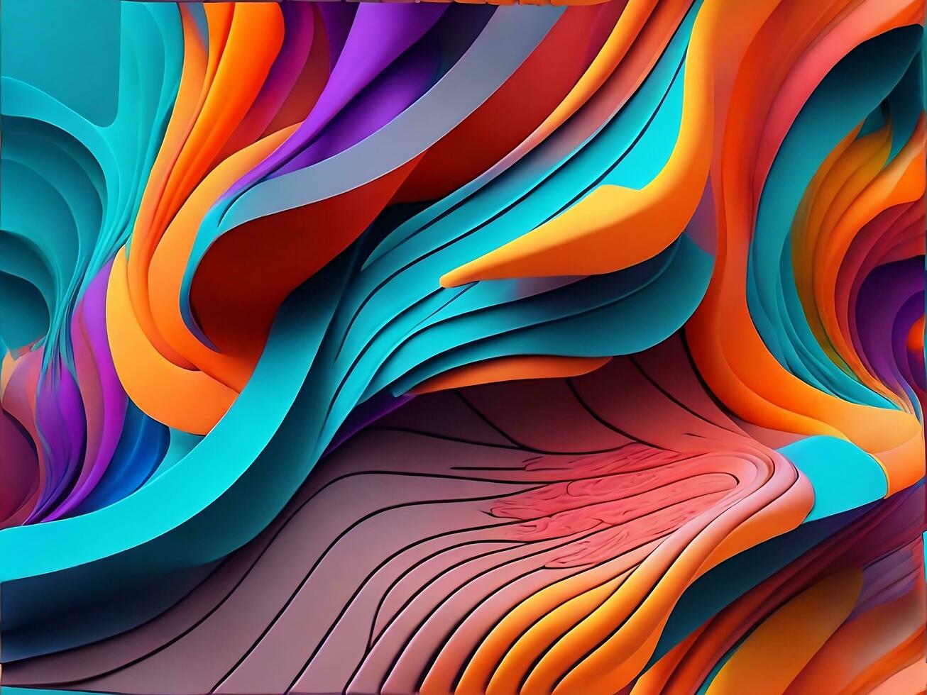 beautiful abstract color wave Colorful fluid background dynamic textured geometric element photo