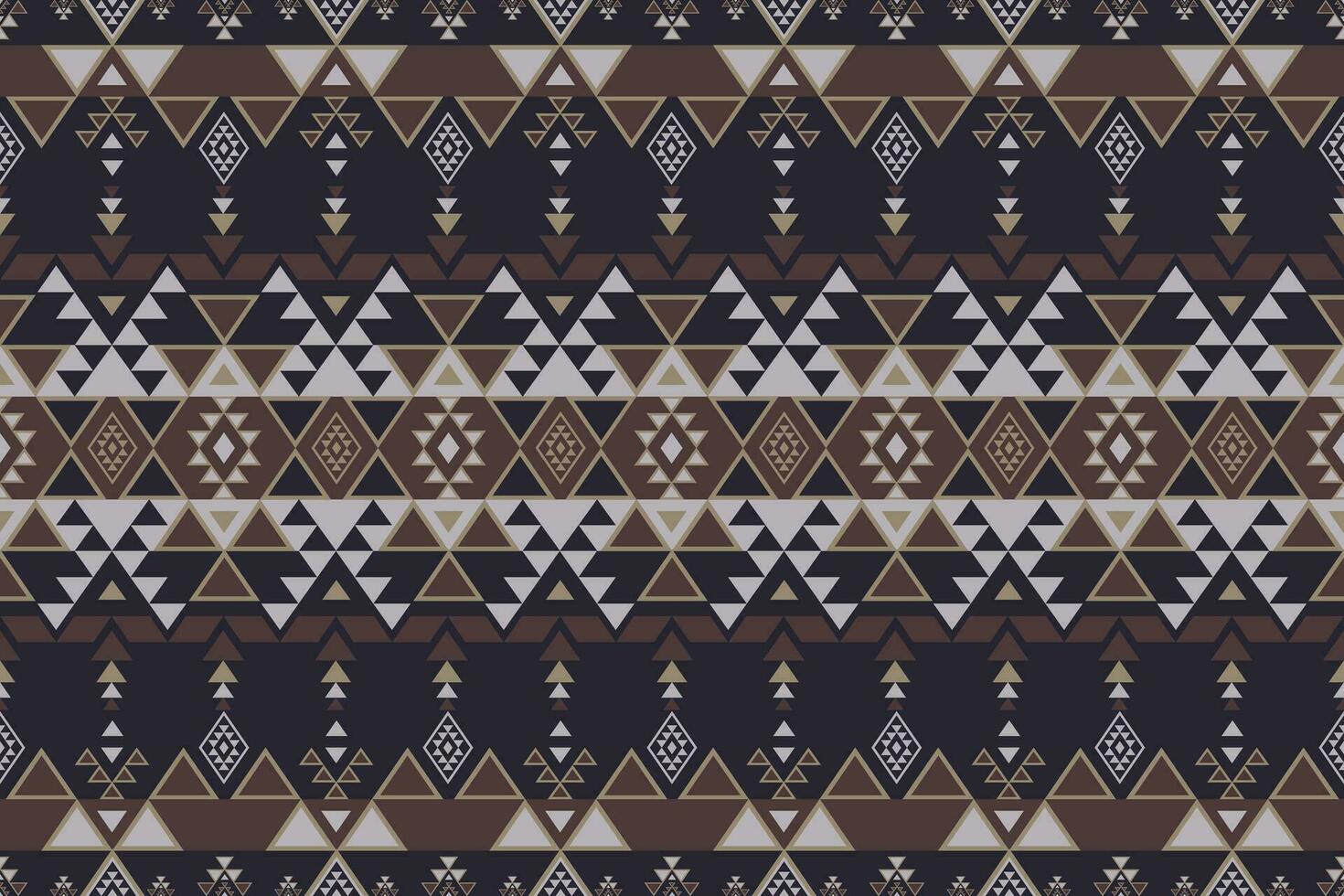 Ethnic southwest vintage pattern. Ethnic southwest geometric shape seamless pattern vintage style. Southwest geometric pattern use for fabric, textile, home decoration elements, upholstery, etc vector