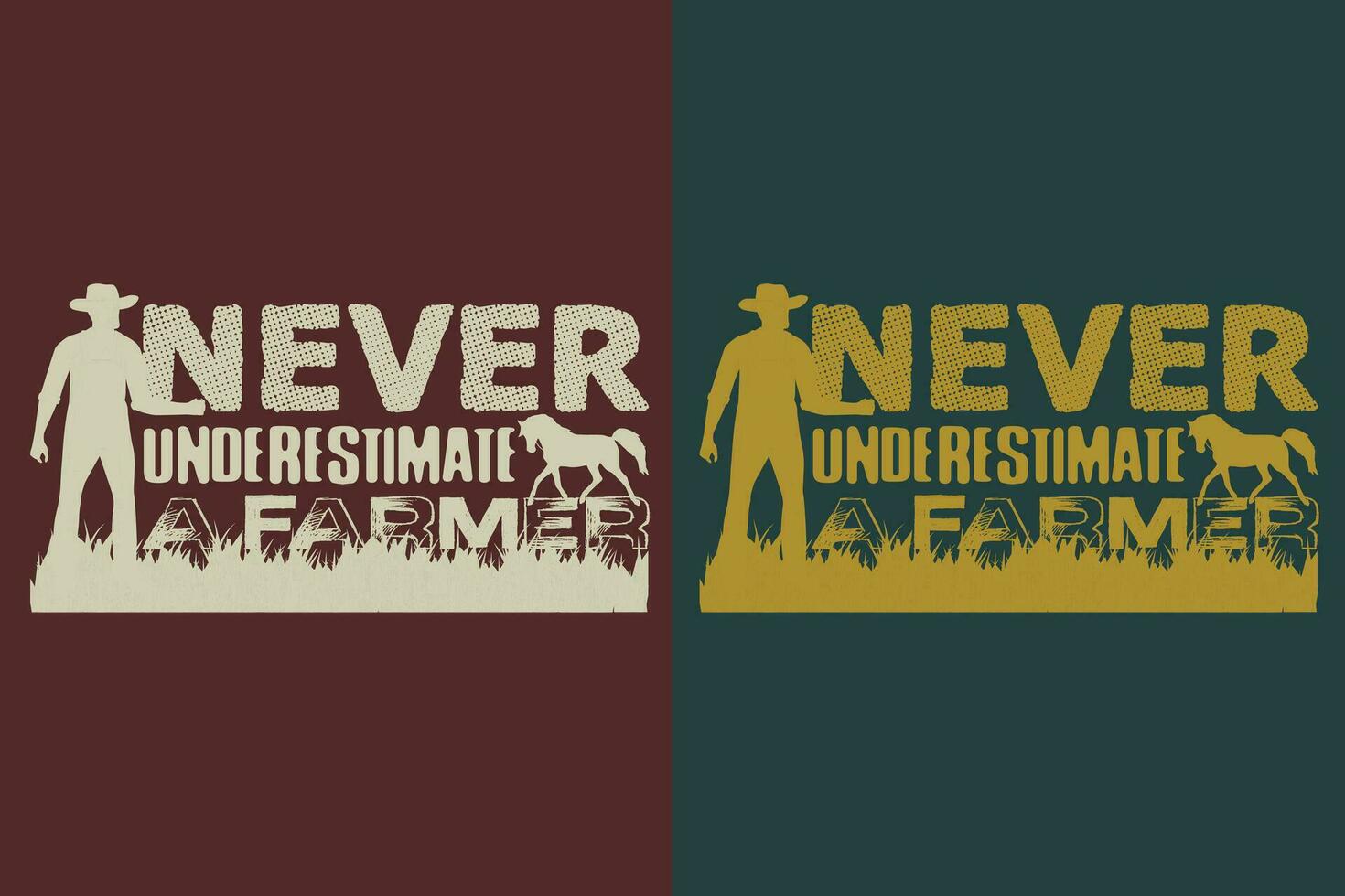 Never Underestimate A Farmer, Farmer T-Shirt, Farming Shirt, Farm Shirt, Cow Lover Shirt, Cow Shirt, Farm Life T-Shirt, Farm Animals Shirt, Farming, Animal Lover Shirt, Farmer Gifts vector