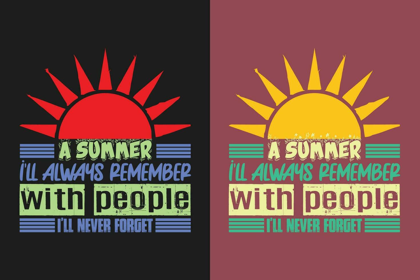 A Summer i'll Always Remember With People I'll Never Forget, Summer Vibes, Summer T-Shirt, Vacation Shirt, Family Summer Shirt, Vacation Clothing, Beach Shirt, Summer Beach, Outdoor, Palm Tree vector