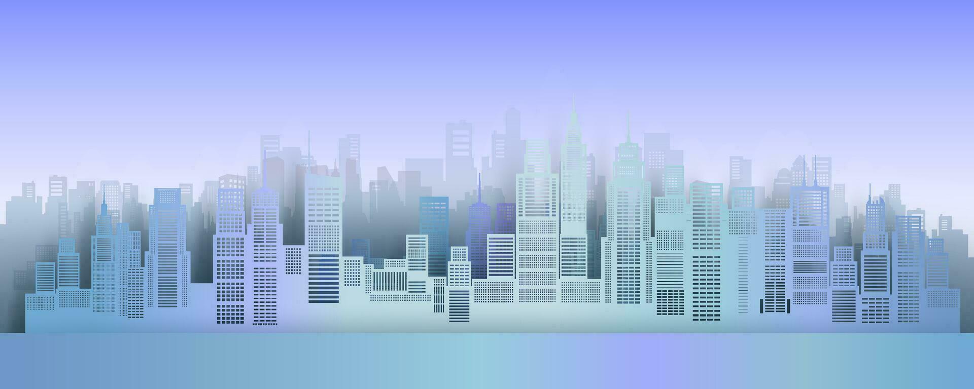 Architecture building concept design for modern city illustration. vector
