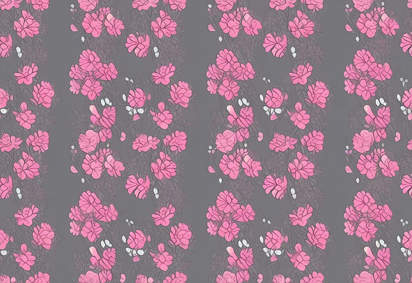 Seamless floral pattern. Design for wallpaper, wrapping paper, background, fabric. photo