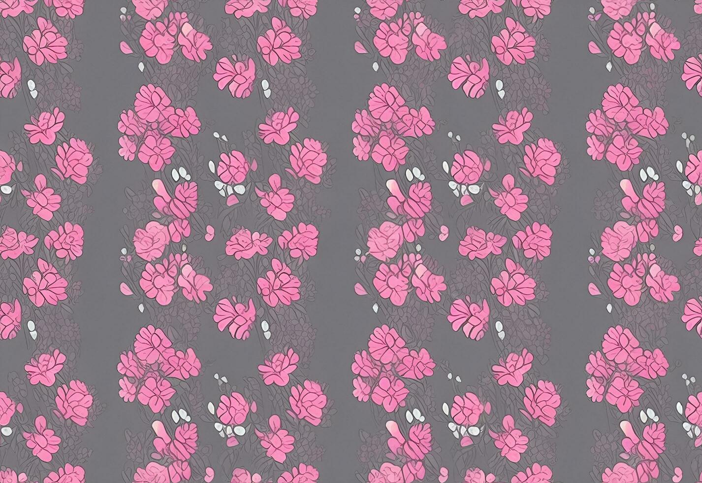 Seamless floral pattern. Design for wallpaper, wrapping paper, background, fabric. photo