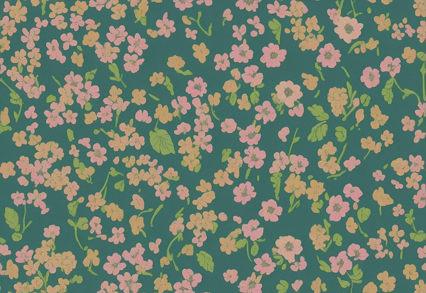 Seamless floral pattern. Design for wallpaper, wrapping paper, background, fabric. photo