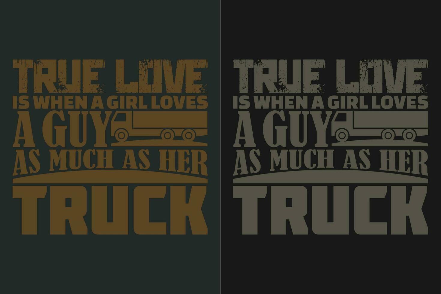 cierto amor es cuando un niña ama un chico como mucho como su camión, camión camisa, camión conductor camisa, gracioso camión camisa, camión conducción camisa, camión amante camisa, camionero papá camisa, conductor cumpleaños regalo vector
