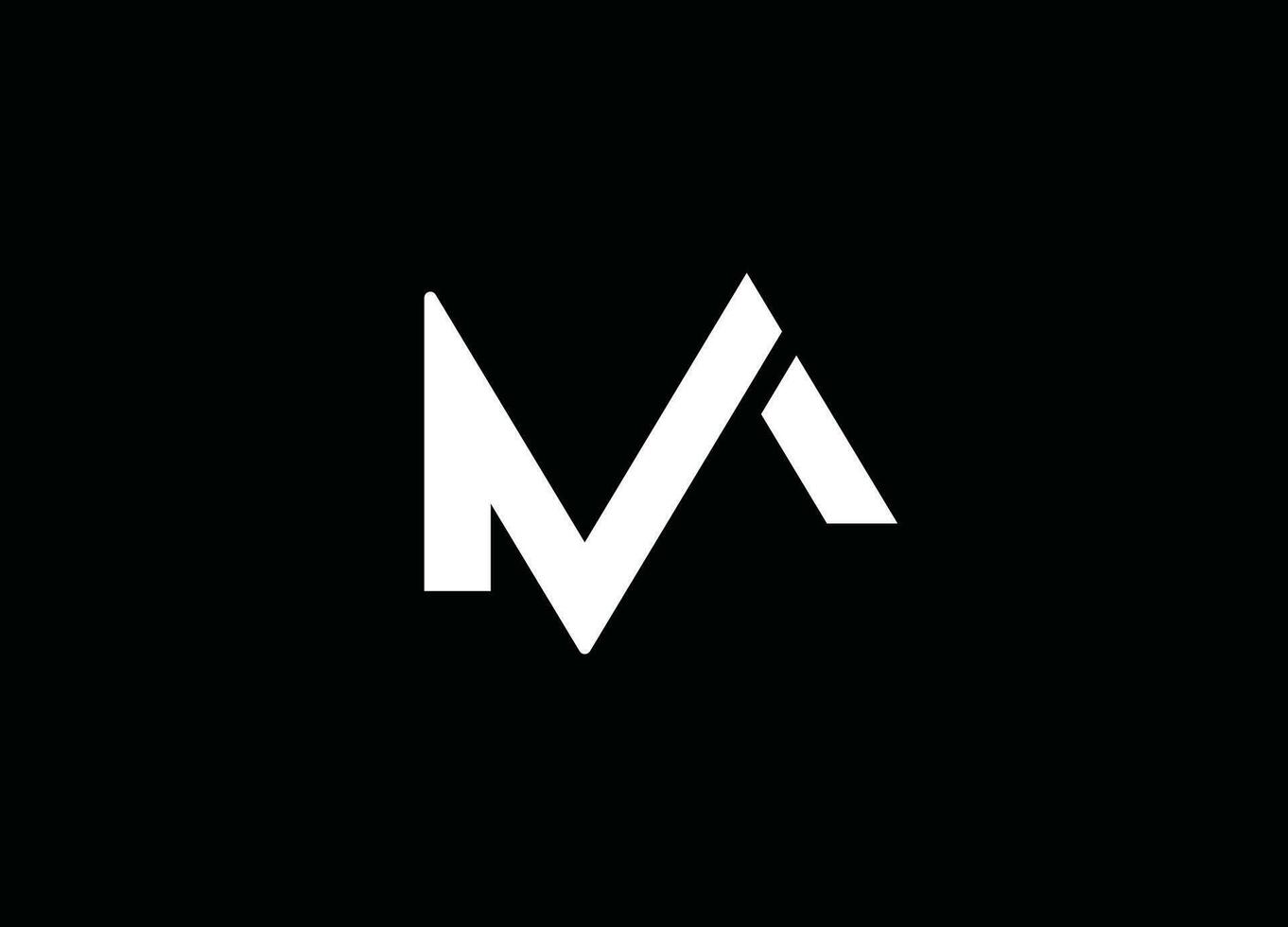 MA Letter logo design and company logo vector