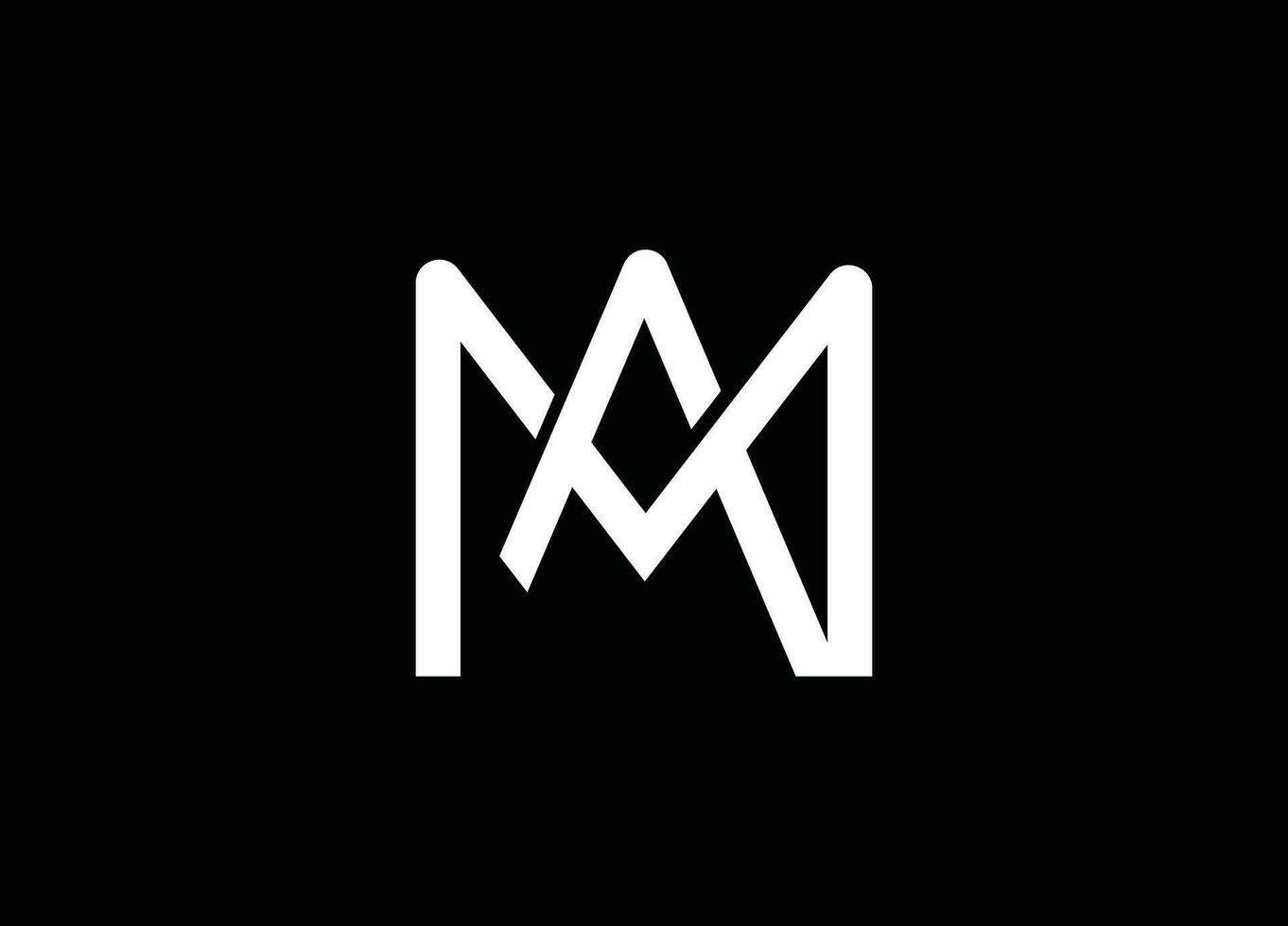 MA Letter logo design and company logo vector