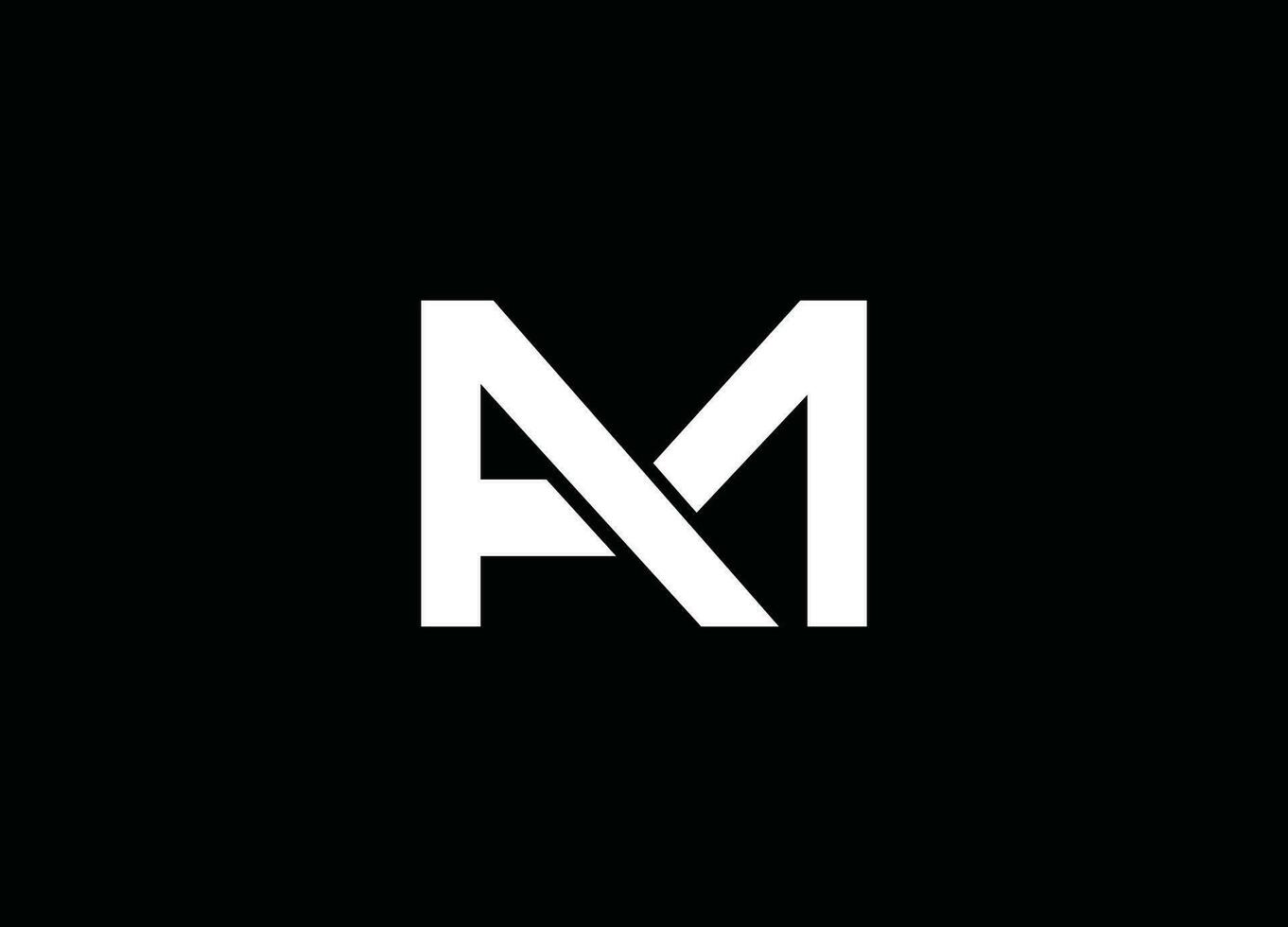 MA Letter logo design and company logo vector