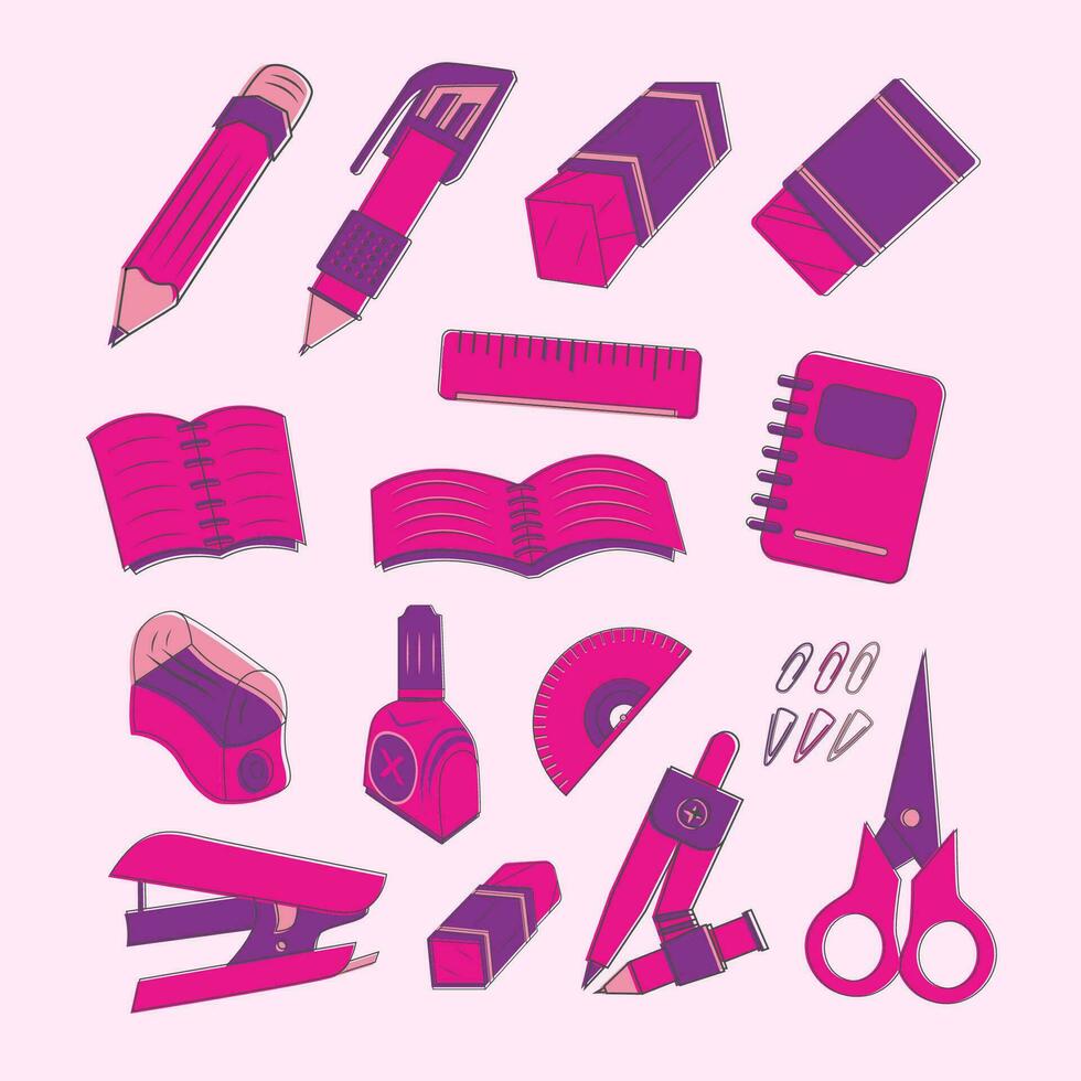 ILLUSTRATION OF LEARNING TOOLS vector