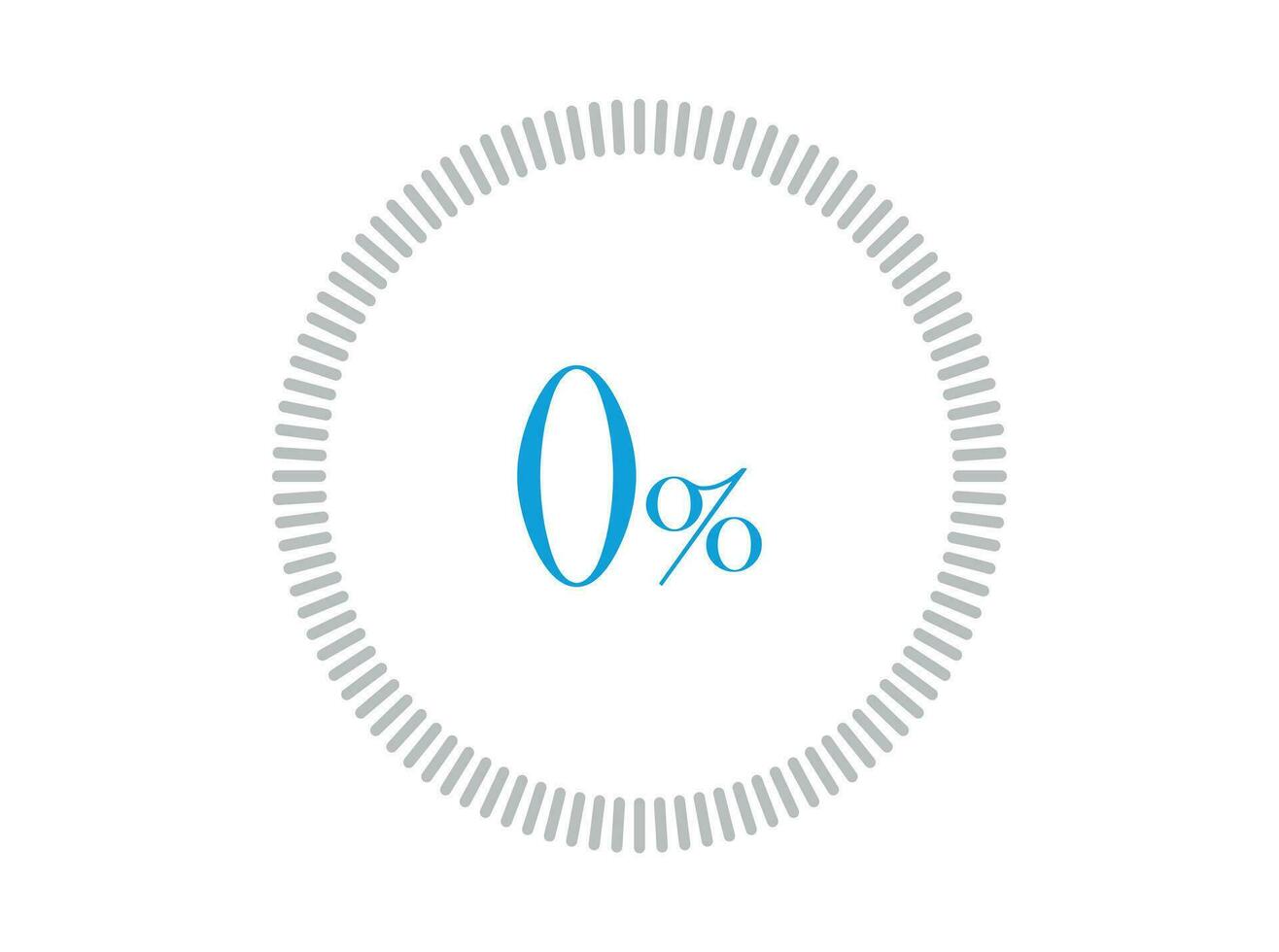 0 Percent Loading. 0 Percent Loading circle diagrams Infographics vector, Percentage ready to use for web design. vector