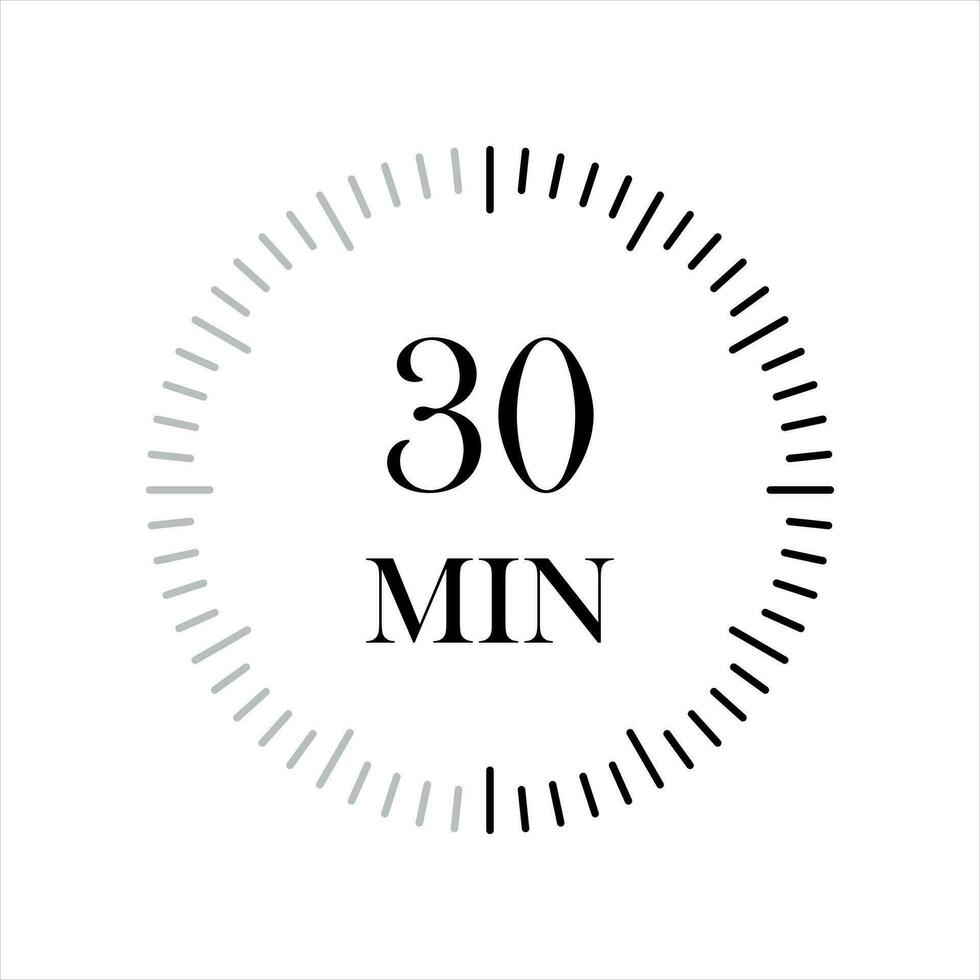 30 minute timers Clocks, Timer 30 min icon. 26276871 Vector Art at Vecteezy