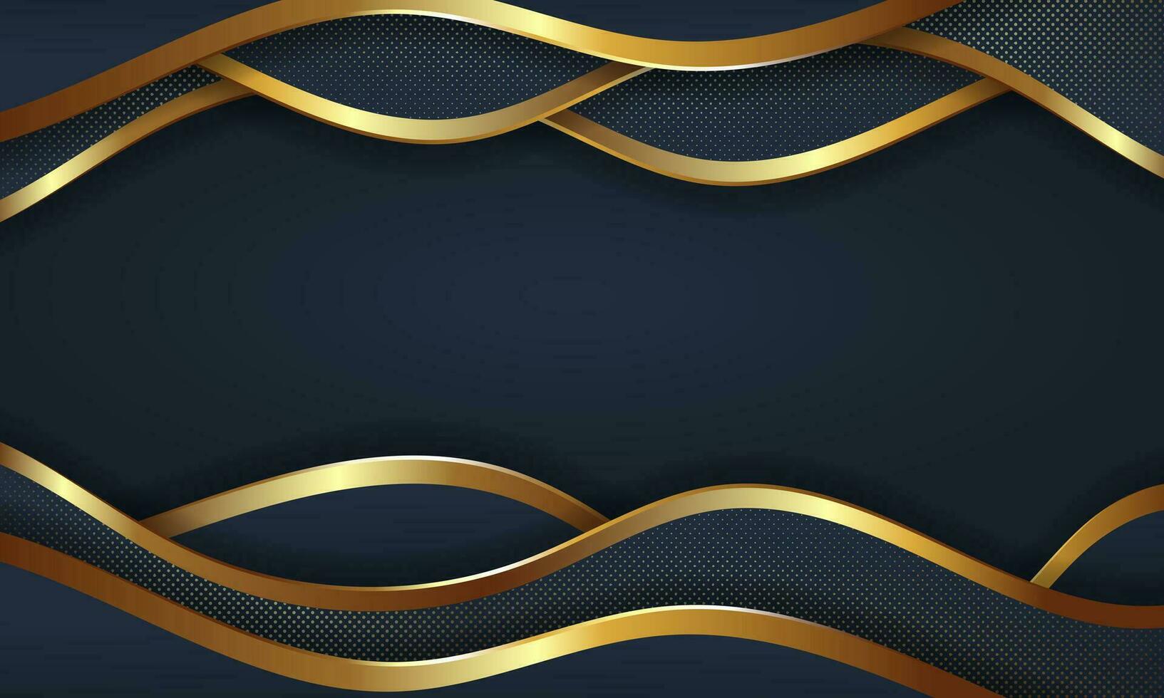 Luxury background golden dynamic overlapped. - Vector. vector