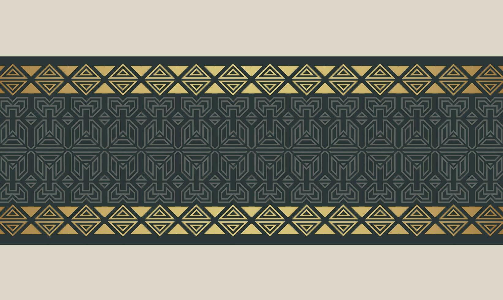 Elegant golden ornamental border template vector